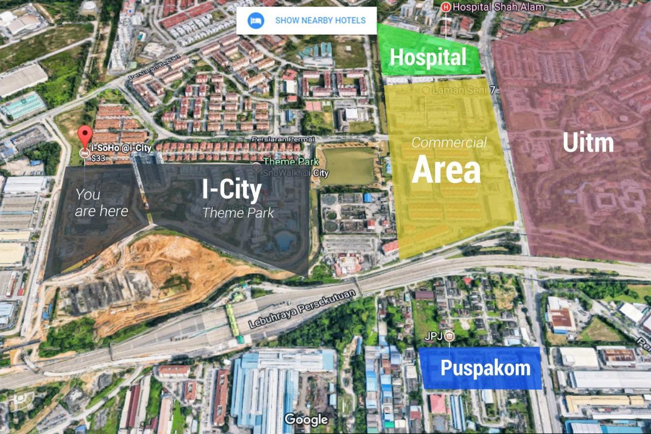 שאה אלאם Sinar Rasa Homestay At I-Soho, I-City מראה חיצוני תמונה Location of I-City